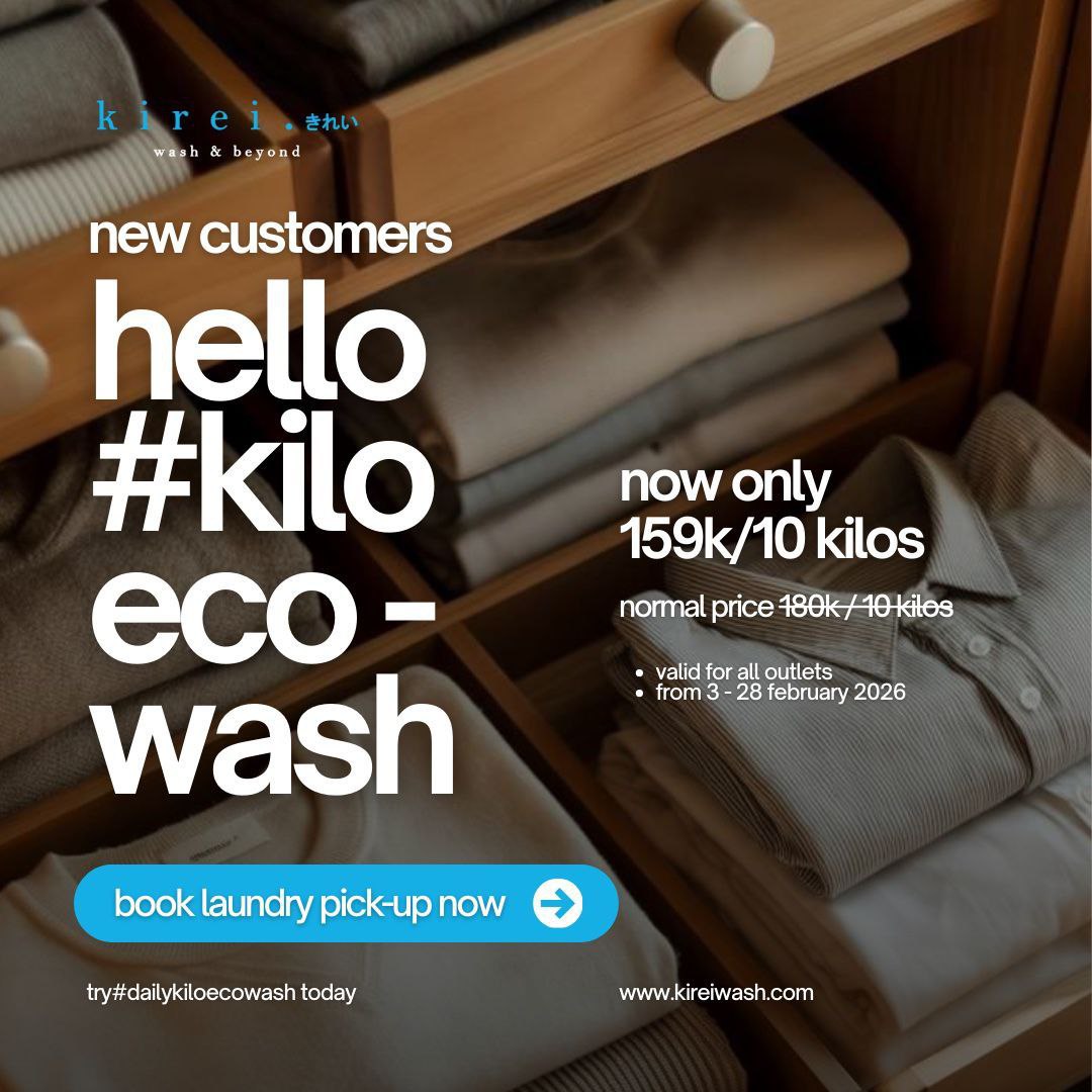 Promo laundry 159rb per 10kg