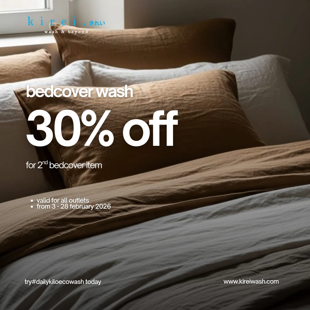 Promo Cuci Bedcover Februari 30% OFF